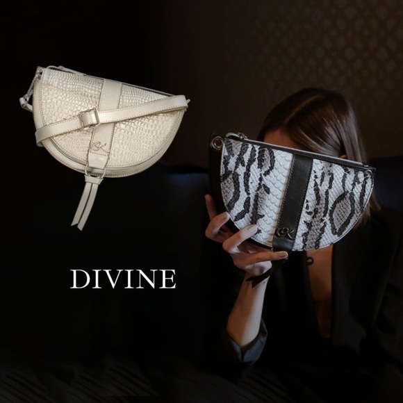 Gabriela Kabande divine collection belt shoulder crossbody black leather bag - Picture 2 of 12